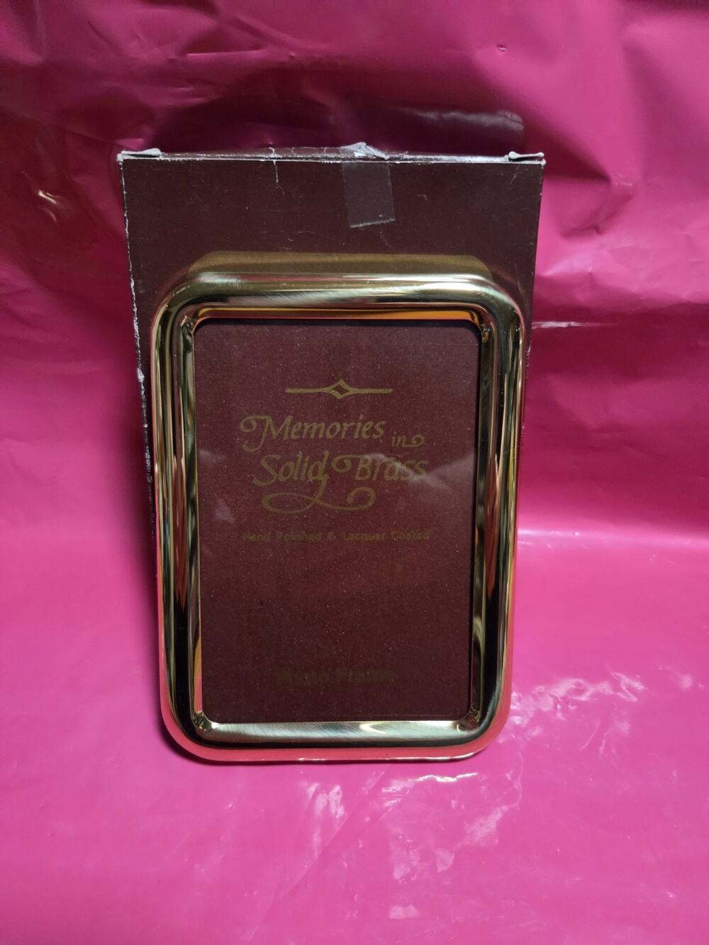 New Brass picture frame 5x3.5